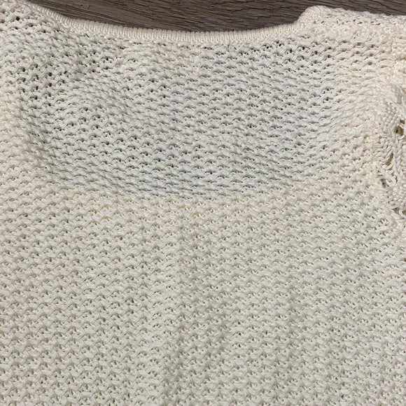 ANTHROPOLOGIE Cream Women's knit Top - Picture 10 of 11